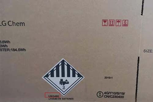 帶電產(chǎn)品外箱印刷9類(lèi)危險品標識和UN編碼